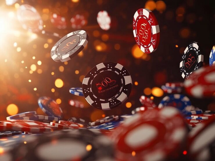 Close-up of live roulette wheel with professional croupier and betting layout